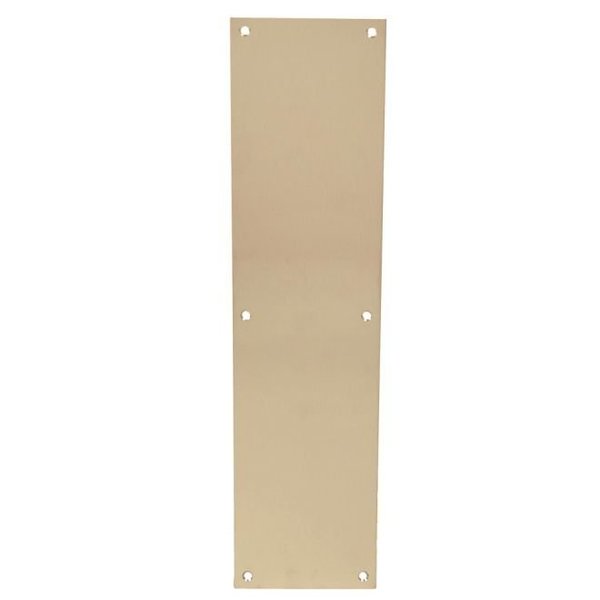 Trimco Square Corner Push Plate Satin Bronze 3-1/2"x15" 1001-2.612